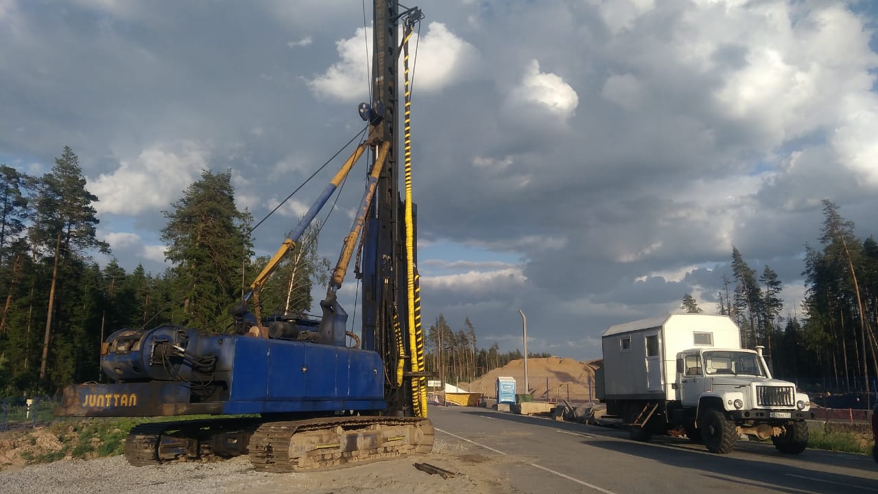 Строительство ЦКАД 4, мост через р. Отра
